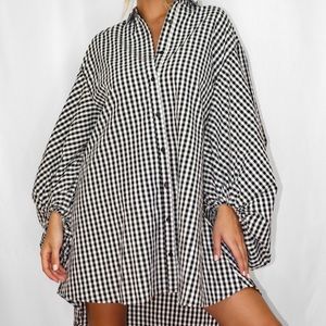 Missguided Plus Volume Sleeve Dress